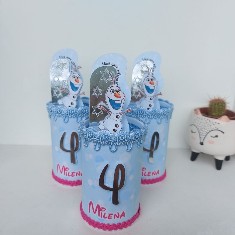 Lembrancinha: Cofre de Luxo Olaf – Frozen